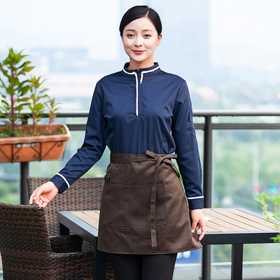 pre-oder** เสื้อพนักงานเสริฟ พนักงานโรงแรม พนักงานรีสอร์ท (สินค้าไม่รวมกางเกง) ***สินค้าไม่สามารถเปลี่ยนสีและรูปแบบได้คะ สีตามภาพ ไซร์ L XL 2XL 3XL 4XL 
