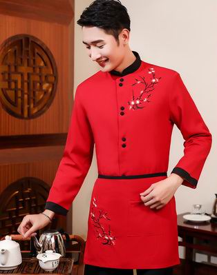 pre-oder** เสื้อพนักงานเสริฟ พนักงานโรงแรม พนักงานรีสอร์ท (สินค้าไม่รวมกางเกง) ***สินค้าไม่สามารถเปลี่ยนสีและรูปแบบได้คะ สีตามภาพ ไซร์ L XL 2XL 3XL 4XL 