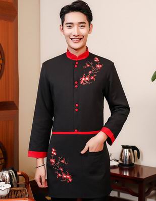 pre-oder** เสื้อพนักงานเสริฟ พนักงานโรงแรม พนักงานรีสอร์ท (สินค้าไม่รวมกางเกง) ***สินค้าไม่สามารถเปลี่ยนสีและรูปแบบได้คะ สีตามภาพ ไซร์ L XL 2XL 3XL 4XL 