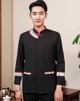 pre-oder** เสื้อพนักงานเสริฟ พนักงานโรงแรม พนักงานรีสอร์ท (สินค้าไม่รวมกางเกง) ***สินค้าไม่สามารถเปลี่ยนสีและรูปแบบได้คะ สีตามภาพ ไซร์ L XL 2XL 3XL 4XL 