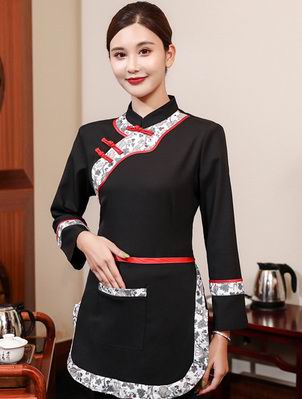pre-oder** เสื้อพนักงานเสริฟ พนักงานโรงแรม พนักงานรีสอร์ท (สินค้าไม่รวมกางเกง) ***สินค้าไม่สามารถเปลี่ยนสีและรูปแบบได้คะ สีตามภาพ ไซร์ L XL 2XL 3XL 4XL 