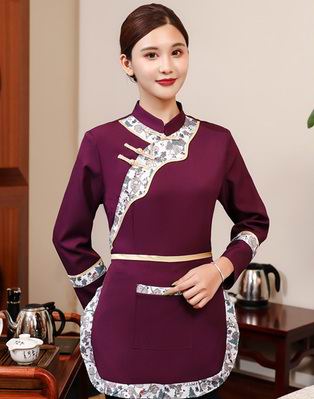 pre-oder** เสื้อพนักงานเสริฟ พนักงานโรงแรม พนักงานรีสอร์ท (สินค้าไม่รวมกางเกง) ***สินค้าไม่สามารถเปลี่ยนสีและรูปแบบได้คะ สีตามภาพ ไซร์ L XL 2XL 3XL 4XL 