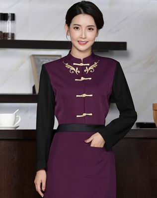 pre-oder** เสื้อพนักงานเสริฟ พนักงานโรงแรม พนักงานรีสอร์ท (สินค้าไม่รวมกางเกง) ***สินค้าไม่สามารถเปลี่ยนสีและรูปแบบได้คะ สีตามภาพ ไซร์ L XL 2XL 3XL 4XL 