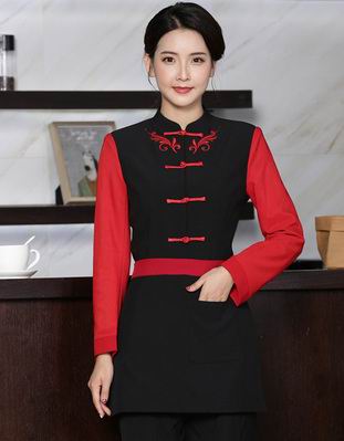 pre-oder** เสื้อพนักงานเสริฟ พนักงานโรงแรม พนักงานรีสอร์ท (สินค้าไม่รวมกางเกง) ***สินค้าไม่สามารถเปลี่ยนสีและรูปแบบได้คะ สีตามภาพ ไซร์ L XL 2XL 3XL 4XL 