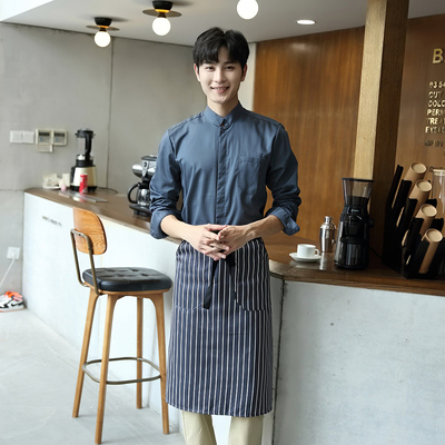 pre-oder** เสื้อพนักงานเสริฟ พนักงานโรงแรม พนักงานรีสอร์ท (สินค้าไม่รวมกางเกง) ***สินค้าไม่สามารถเปลี่ยนสีและรูปแบบได้คะ สีตามภาพ ไซร์ L XL 2XL 3XL 4XL 