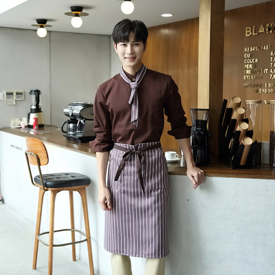 pre-oder** เสื้อพนักงานเสริฟ พนักงานโรงแรม พนักงานรีสอร์ท (สินค้าไม่รวมกางเกง) ***สินค้าไม่สามารถเปลี่ยนสีและรูปแบบได้คะ สีตามภาพ ไซร์ L XL 2XL 3XL 4XL 