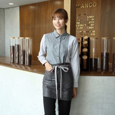 pre-oder** เสื้อพนักงานเสริฟ พนักงานโรงแรม พนักงานรีสอร์ท (สินค้าไม่รวมกางเกง) ***สินค้าไม่สามารถเปลี่ยนสีและรูปแบบได้คะ สีตามภาพ ไซร์ L XL 2XL 3XL 4XL 