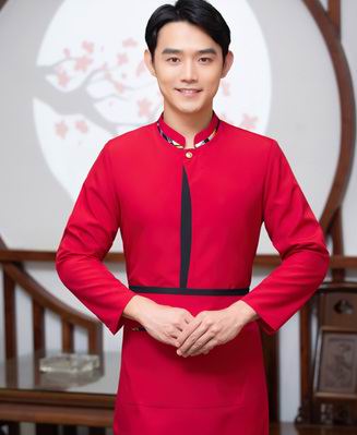 pre-oder** เสื้อพนักงานเสริฟ พนักงานโรงแรม พนักงานรีสอร์ท (สินค้าไม่รวมกางเกง) ***สินค้าไม่สามารถเปลี่ยนสีและรูปแบบได้คะ สีตามภาพ ไซร์ L XL 2XL 3XL 4XL 