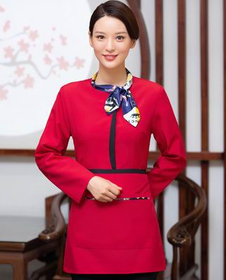 pre-oder** เสื้อพนักงานเสริฟ พนักงานโรงแรม พนักงานรีสอร์ท (สินค้าไม่รวมกางเกง) ***สินค้าไม่สามารถเปลี่ยนสีและรูปแบบได้คะ สีตามภาพ ไซร์ L XL 2XL 3XL 4XL 