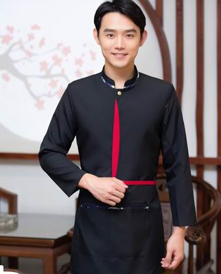 pre-oder** เสื้อพนักงานเสริฟ พนักงานโรงแรม พนักงานรีสอร์ท (สินค้าไม่รวมกางเกง) ***สินค้าไม่สามารถเปลี่ยนสีและรูปแบบได้คะ สีตามภาพ ไซร์ L XL 2XL 3XL 4XL 