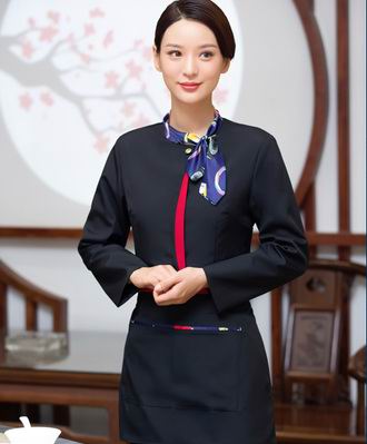 pre-oder** เสื้อพนักงานเสริฟ พนักงานโรงแรม พนักงานรีสอร์ท (สินค้าไม่รวมกางเกง) ***สินค้าไม่สามารถเปลี่ยนสีและรูปแบบได้คะ สีตามภาพ ไซร์ L XL 2XL 3XL 4XL 