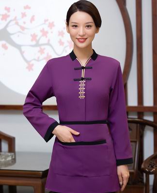 pre-oder** เสื้อพนักงานเสริฟ พนักงานโรงแรม พนักงานรีสอร์ท (สินค้าไม่รวมกางเกง) ***สินค้าไม่สามารถเปลี่ยนสีและรูปแบบได้คะ สีตามภาพ ไซร์ L XL 2XL 3XL 4XL 