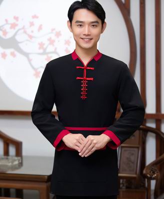 pre-oder** เสื้อพนักงานเสริฟ พนักงานโรงแรม พนักงานรีสอร์ท (สินค้าไม่รวมกางเกง) ***สินค้าไม่สามารถเปลี่ยนสีและรูปแบบได้คะ สีตามภาพ ไซร์ L XL 2XL 3XL 4XL 