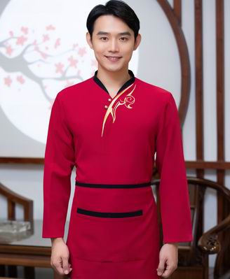 pre-oder** เสื้อพนักงานเสริฟ พนักงานโรงแรม พนักงานรีสอร์ท (สินค้าไม่รวมกางเกง) ***สินค้าไม่สามารถเปลี่ยนสีและรูปแบบได้คะ สีตามภาพ ไซร์ L XL 2XL 3XL 4XL 
