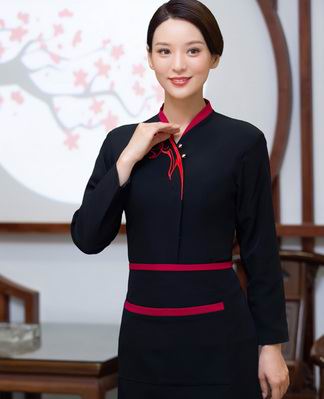 pre-oder** เสื้อพนักงานเสริฟ พนักงานโรงแรม พนักงานรีสอร์ท (สินค้าไม่รวมกางเกง) ***สินค้าไม่สามารถเปลี่ยนสีและรูปแบบได้คะ สีตามภาพ ไซร์ L XL 2XL 3XL 4XL 
