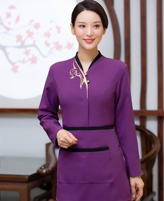 pre-oder** เสื้อพนักงานเสริฟ พนักงานโรงแรม พนักงานรีสอร์ท (สินค้าไม่รวมกางเกง) ***สินค้าไม่สามารถเปลี่ยนสีและรูปแบบได้คะ สีตามภาพ ไซร์ L XL 2XL 3XL 4XL 