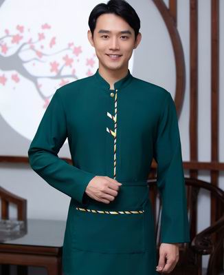 pre-oder** เสื้อพนักงานเสริฟ พนักงานโรงแรม พนักงานรีสอร์ท (สินค้าไม่รวมกางเกง) ***สินค้าไม่สามารถเปลี่ยนสีและรูปแบบได้คะ สีตามภาพ ไซร์ L XL 2XL 3XL 4XL 
