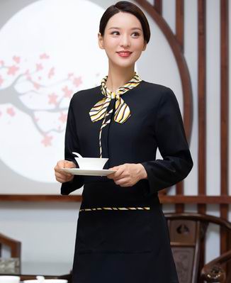 pre-oder** เสื้อพนักงานเสริฟ พนักงานโรงแรม พนักงานรีสอร์ท (สินค้าไม่รวมกางเกง) ***สินค้าไม่สามารถเปลี่ยนสีและรูปแบบได้คะ สีตามภาพ ไซร์ L XL 2XL 3XL 4XL 