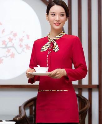 pre-oder** เสื้อพนักงานเสริฟ พนักงานโรงแรม พนักงานรีสอร์ท (สินค้าไม่รวมกางเกง) ***สินค้าไม่สามารถเปลี่ยนสีและรูปแบบได้คะ สีตามภาพ ไซร์ L XL 2XL 3XL 4XL 