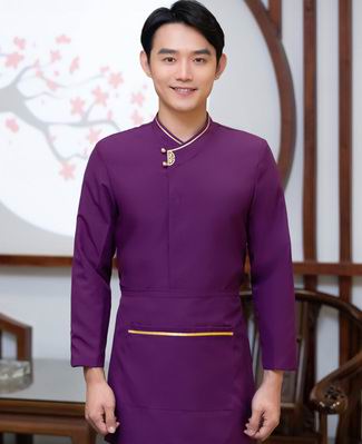 pre-oder** เสื้อพนักงานเสริฟ พนักงานโรงแรม พนักงานรีสอร์ท (สินค้าไม่รวมกางเกง) ***สินค้าไม่สามารถเปลี่ยนสีและรูปแบบได้คะ สีตามภาพ ไซร์ L XL 2XL 3XL 4XL 