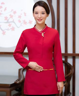 pre-oder** เสื้อพนักงานเสริฟ พนักงานโรงแรม พนักงานรีสอร์ท (สินค้าไม่รวมกางเกง) ***สินค้าไม่สามารถเปลี่ยนสีและรูปแบบได้คะ สีตามภาพ ไซร์ L XL 2XL 3XL 4XL 
