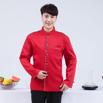 pre-oder** เสื้อพนักงานเสริฟ พนักงานโรงแรม พนักงานรีสอร์ท (สินค้าไม่รวมกางเกง) ***สินค้าไม่สามารถเปลี่ยนสีและรูปแบบได้คะ สีตามภาพ ไซร์ L XL 2XL 3XL 4XL 