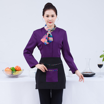 pre-oder** เสื้อพนักงานเสริฟ พนักงานโรงแรม พนักงานรีสอร์ท (สินค้าไม่รวมกางเกง) ***สินค้าไม่สามารถเปลี่ยนสีและรูปแบบได้คะ สีตามภาพ ไซร์ L XL 2XL 3XL 4XL 