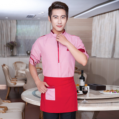 pre-oder** เสื้อพนักงานเสริฟ พนักงานโรงแรม พนักงานรีสอร์ท (สินค้าไม่รวมกางเกง) ***สินค้าไม่สามารถเปลี่ยนสีและรูปแบบได้คะ สีตามภาพ ไซร์ L XL 2XL 3XL 4XL 