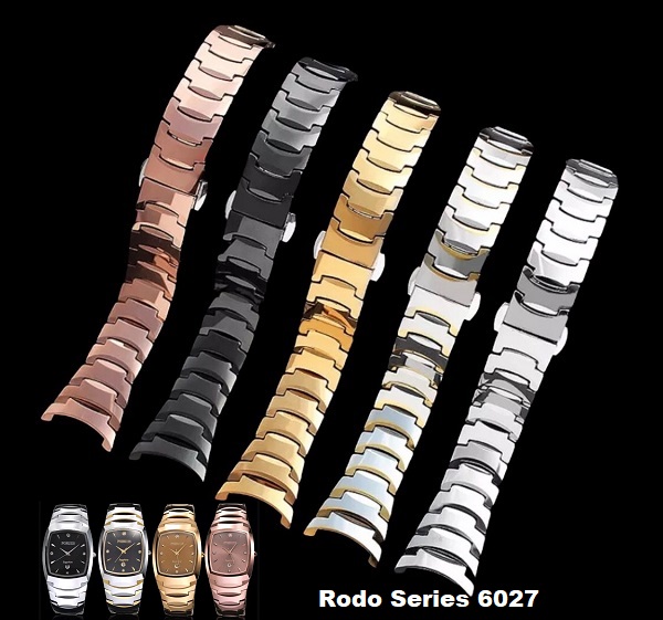 สายนาฬิกา แบบ Stainless Tungsten Carbide สำหรับ Rado Series 6027