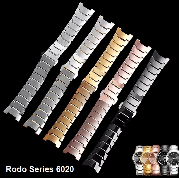 สายนาฬิกา แบบ Stainless Tungsten Carbide สำหรับ Rado Series 6020