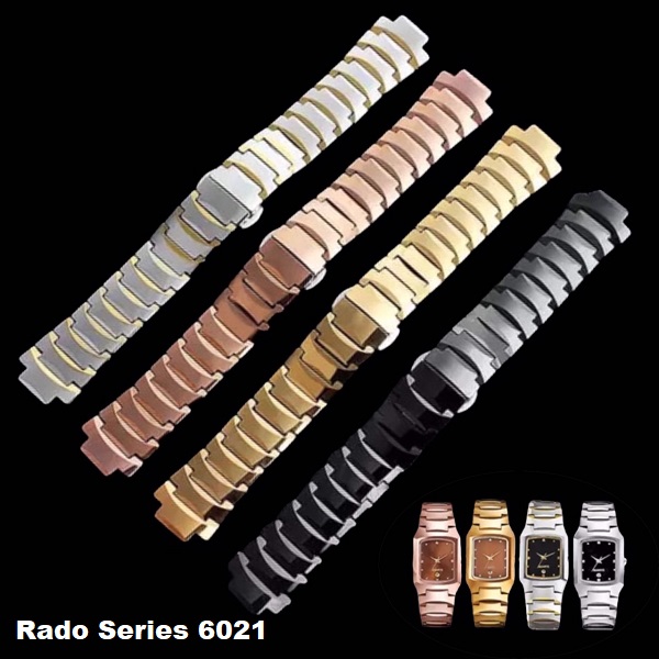 สายนาฬิกา แบบ Stainless Tungsten Carbide สำหรับ Rado Series 6021