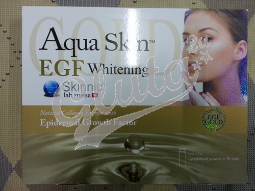 Aqua Skin Gold EGF Whitening (Swiss) 18 ขวด