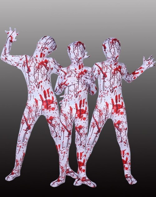 7C297 ชุดเด็ก ชุดเลือดสาด ชุดฮาโลวีน ชุดซอมบี้ ชุดเปื้อนเลือด Children Zombie Blood Halloween Costume