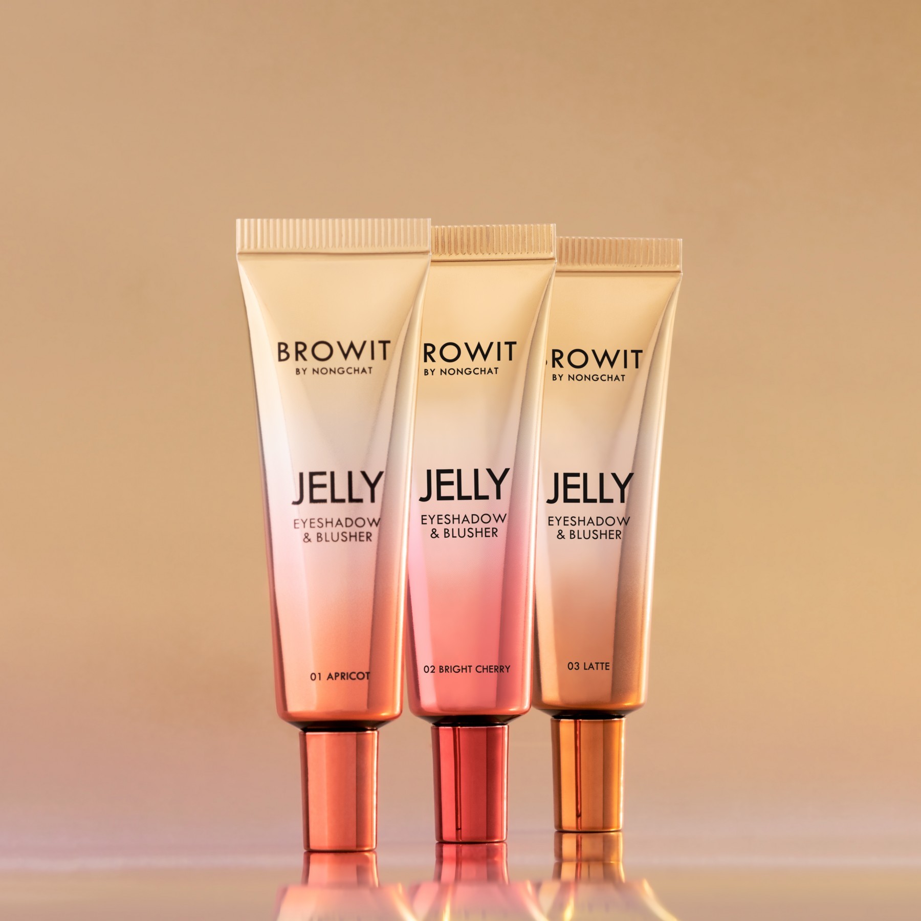 BROWIT เจลลี่อายแชโดว์10G ผลิตภัณฑ์สำหรับแต่งแต้มสีสันให้กับเปลือกตาและพวงแก้ม ด้วยเนื้อผลิตภัณฑ์แบบเเจลลี่ครีมที่บางเบาจึงเกลี่ยลงบนผิวได้ง่าย