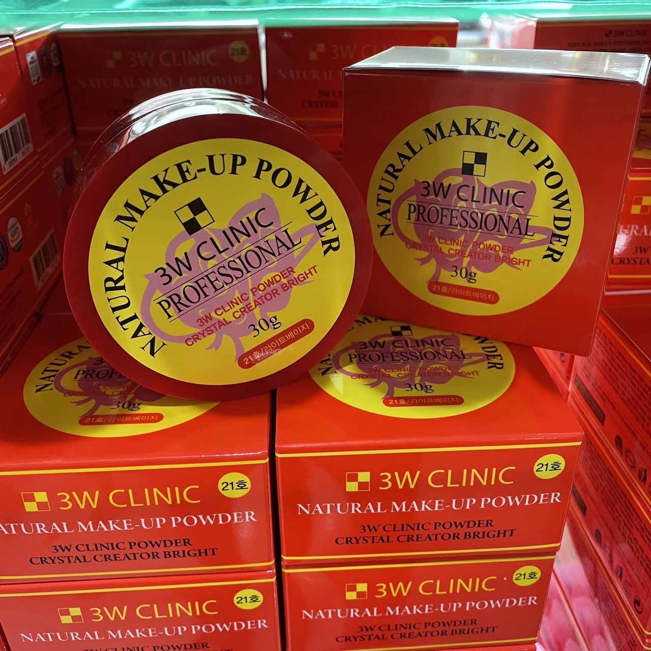 Palgantong Natural Makeup Powder 3W Clinic Professional 30g. แป้งฝุ่นปาตอง รุ่นใหม่สุดฮิต จำหน่ายที่ประเทศเกาหลีเท่านั้น 