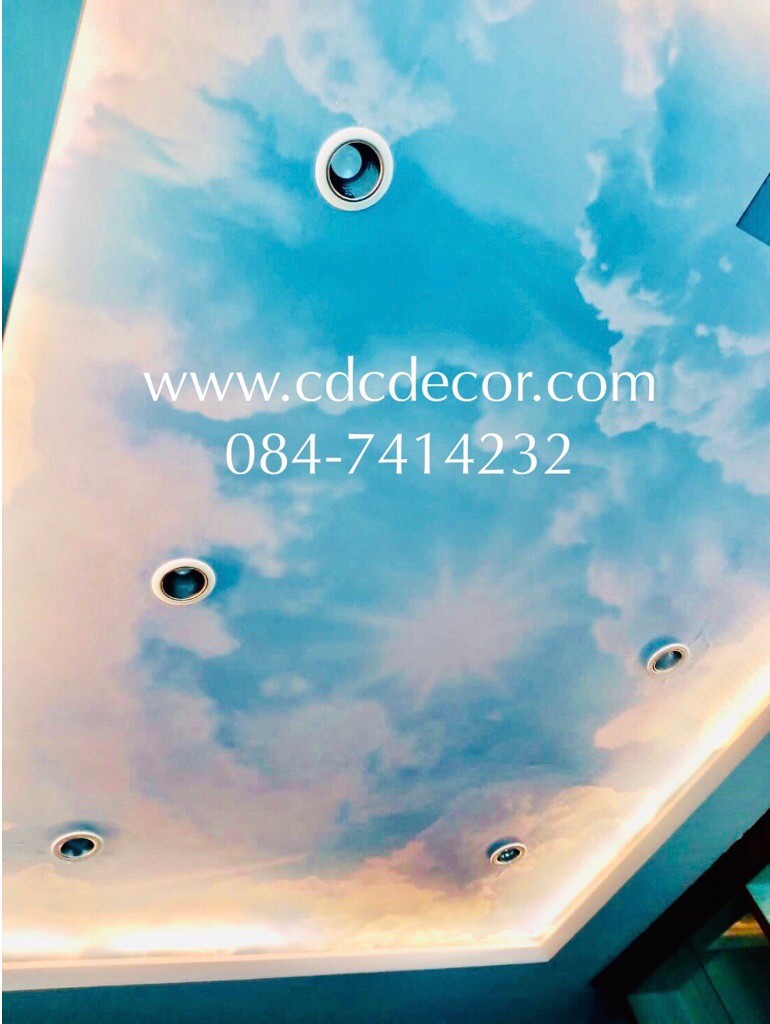 ภาพสั่งพิมพ์ Canvas/Satin สีทนนานกว่า เพดานก็นิยมติด  เช็ด ล้างได้  สีไม่หลุด คุณภาพเกินคุ้ม ติดแล้วสวย เด่น