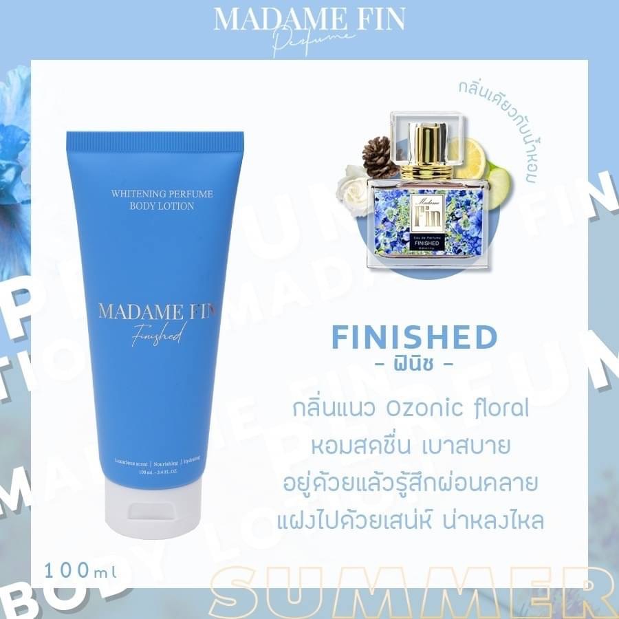 MADAME FIN โลชั่นน้ำหอมมาดามฟิน รุ่นคลาสสิคกลิ่น Finished (สีฟ้า)