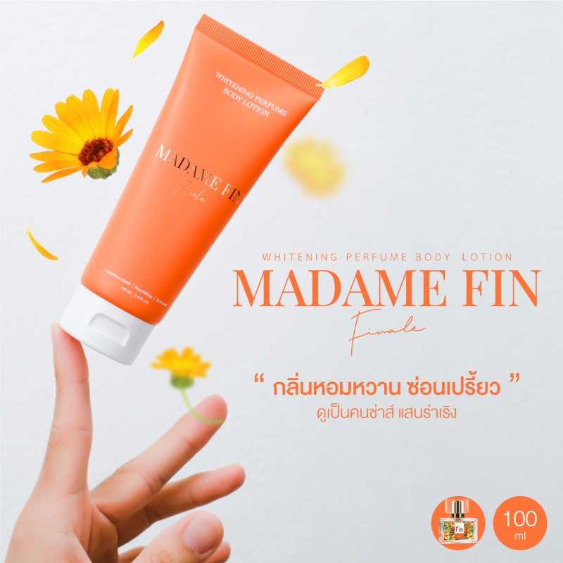 MADAME FIN โลชั่นน้ำหอมมาดามฟิน รุ่นคลาสสิคกลิ่น Finale (สีส้ม) 100 ml. 390 บาท