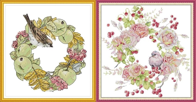 Little bird garland (ไม่พิมพ์/พิมพ์ลาย)