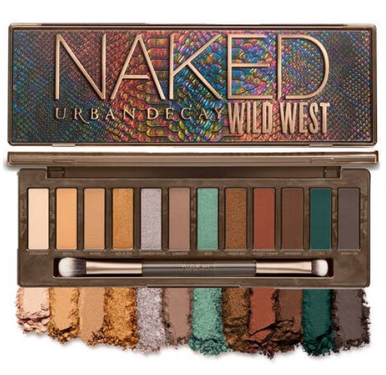 Urban Decay Naked Wild West Eyeshadow Palette พาเลทโทนสีส้มอมน้ำตาล สวยรับหน้าร้อนมาก ประกอบด้วย 12 เฉดสี From Mild To Wild ตั้งแต่โทนน้ำตาลที่ใช้ได้ทุกวันไต่ระดับขึ้นไปถึงเฉดสีร้อนแรง เพิ่มความสนุกได้อีกมิติ พิกเม้นต์แน่นแต่เกลี่ยง่าย ยืนหนึ่งในดินแดนแห่