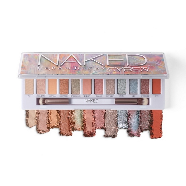 Urban Decay Naked Cyber Eyeshadow Palette พาเลทท์อายแชโดว์สูตรวีแกนในสีกลางเปล่งประกายระยิบระยับชวนฝันและดูโอโครมสะท้อนแสง 12 เฉด แต่งได้ตั้งแต่ลุคเรียบ ๆ ไปจนถึงลุค อันเรียล ที่ดูราวกับหลุดออกมาจากโลกไซเบอร์