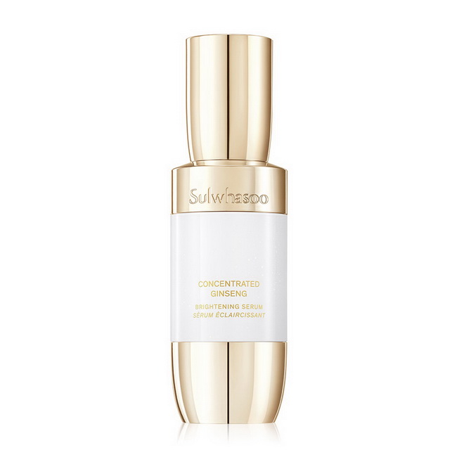 Sulwhasoo Concentrated Ginseng Brightening Serum 50 ml. เซรั่มบำรุงผิวหน้าด้วยส่วนผสม Ginsenomics และ Melasolv ช่วยปรับผิวให้สว่างกระจ่างใส มอบความเปล่งประกายเรืองรอง เสริมความยืดหยุ่นให้กับผิวถึงขีดสุด