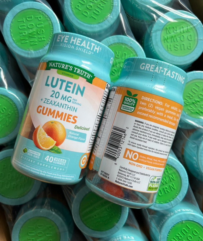 Nature's Truth Vitamins Lutein 20 mg. + Zeaxanthin Gummies Natural Orange 40 Vegan Gummies กัมมี่วิตามินลูทีน (Lutein) และซีแซนทีน (Zeaxanthin) บํารุงสายตา เป็นเจลลี่นุ่มๆรสส้ม อร่อยทานง่าย ช่วยป้องกันโรคจอประสาทตาเสื่อมตัวช่วยที่พร้อมดูแลดวงตาของคุณ