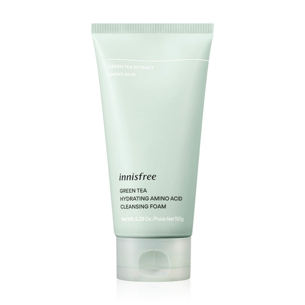 Innisfree Green Tea Foam Cleanser 150ml ผิวสะอาด สดชื่น มีชีวิตชีวา กับโฟมล้างหน้า จากอินนิสฟรี อุดมด้วยสารสกัดชาเขียวบริสุทธิ์เกาะเชจู ช่วยขจัดสิ่งสกปรกและฝุ่นละอองบนผิวหน้าได้อย่างหมดจด พร้อมควบคุมความมันส่วนเกินบนใบหน้า