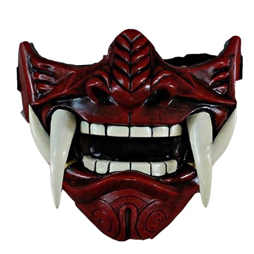 7C315.1 หน้ากากครึ่งหน้า หน้ากากอสูร หน้ากากยักษ์ เขี้ยวยักษ์ Giant Demon Evil Fang Mask Headgear Costume