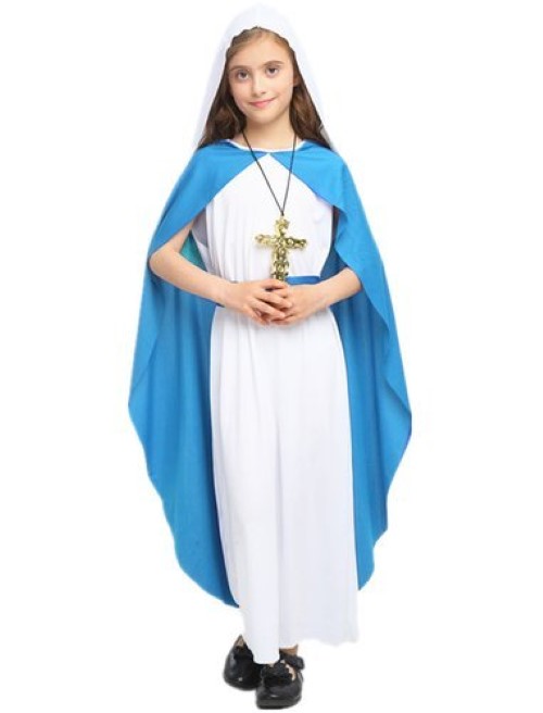 7C322 ชุดเด็ก ชุดพระแม่มารีย์ ชุดพระมารี Blessed Virgin Mary Mother of God Costume