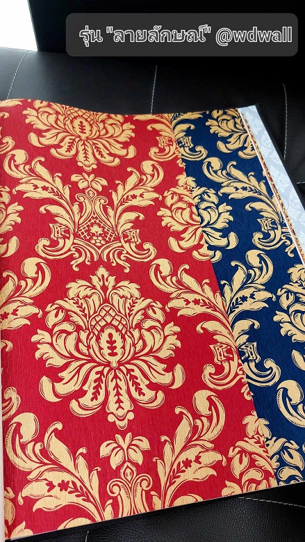 วอลเปเปอร์ตกแต่งห้องพระสวยๆ ร้านขายวอลเปเปอร์ติดผนังลายไทย ฉากหลังห้องพระสวยๆ ลายต้นโพธิ์ ลายเทพนม ลายกนก วอล์ลตกแต่งห้องพระ ลายไทยติดโบสถ์ ภาพจิตรกรรมตกแต่งห้องพระ 