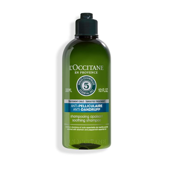 L'OCCITANE Anti-Dandruff Shampoo 300ml. แชมพูขจัดรังแคด้วยสูตรที่ส่วนผสมที่มาจากธรรมชาติสูงสุดถึง 95% รวม 3 ประสิทธิภาพไว้ใน 1 เดียว สูตรปราศจาก Sulfate จึงอ่อนโยนแต่ทรงประสิทธิภาพช่วยขจัดรังแคที่ต้นตอด้วยสารไพรอกโทน โอลามีนพร้อมทั้งคุณสมบัติด้านปลอบ