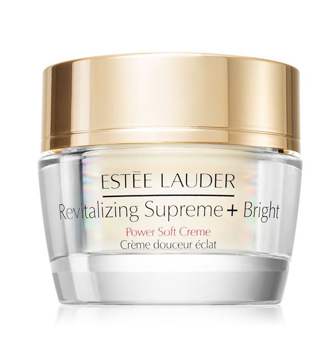 ESTEE LAUDER Revitalizing Supreme+ Bright Power Soft CremeMoisturizer ขนาดทดลอง 15ml. มอยส์เจอไรเซอร์สูตรใหม่ที่เผยผิวแลดูสว่างกระจ่างใส มอบสีผิวแลดูสม่ำเสมอ แลดูอ่อนเยาว์กว่าที่เคย