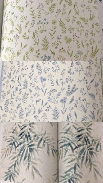 WALLใบไม้ ม้วนใหญ่ 15ตรม. ยาว 15.6ม. กว้าง 1.06ม.Le